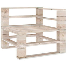 FAMIROSA Divano Angolare da Giardino su Pallet Legno di Pino Impregnato