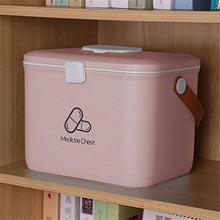 Groshops Cassetta di Pronto Soccorso Multistrato Portable Pill Box Large Pink