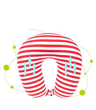 ZJM Cuscino da Viaggio, Completa E Spessa Attorno al Collo del Collo A Forma di U Schiuma Particelle Volanti Cuscino A 360 ° del Collo Environmentally Friendly Godetevi Portatile Cuscino,Blu