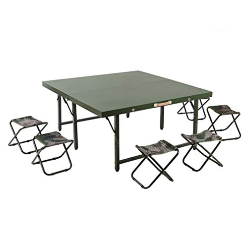 Set Tavolo e Sedia da Esterno Tavolo da Campeggio Esterno e Sedia Set, Tavolo Portatile Pieghevole Multifunzionale Set da Tavolo e Sedia, Tavolo da Campeggio all'aperto 9-in-One