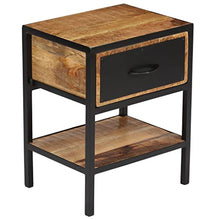 vidaXL Comodino 40x30x50 cm Tavolino da Notte Comò Arredo Cassettiera Mobiletto per Camera da Letto Arredamento Interni Legno Massello di Mango