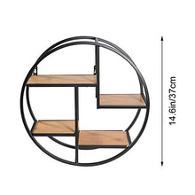 &ripiano di stoccaggio Parete Ferro Scaffale, rotonda galleggiante Mensola bagagli supporto della cremagliera Dispensa Soggiorno Camera da letto Cucina Scaffale di finitura