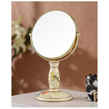 LFK Vintage Makeup Mirror,Specchio girevole a 360°,1X e 3X ingrandimento,Specchio cosmetico rotondo doppio lato rotante