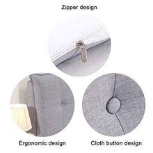 WENZHE Cuscino Testiera Letto Cuscini Lettura Capezzale, Schienale Custodia Morbida Non Crolla Lavabile, Usato per Sala Hotel, 11 Dimensioni (Color : A-Beige, Size : 180x60x10cm)