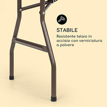 blumfeldt Burgos Family - Tavolo Pieghevole, Tavolo da Giardino, Apetto Rattan, Superficie Tavolo 178x73cm, 6 Persone, Materiali:Polietilene e Acciaio con Rivestimento a Polvere, 13kg, Marrone