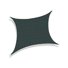 Parasole a baldacchino quadrato, resistente ai raggi UV, per pergola, piscina, cortile, giardino, attività all'aperto con tessuto resistente, personalizzabile (30 x 30 cm, verde scuro)