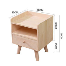 H-CAR Comodino da Camera da Letto Moderno Semplice in Legno massello, armadietto in Legno con Mini cassetti