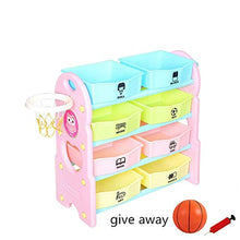 Organizzatore di giocattoli Kids Toy dell'organizzatore di immagazzinaggio con la plastica Bidoni, Storage Box Mensola Drawer- perfetto for uso domestico bagagli Cestino per la camera da letto