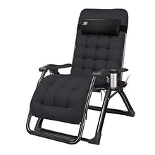 SHUAIIJUAN Sedia per il tempo libero domestico Sedie da giardino Reclining Patio |Regolabili Sedie pieghevoli di campeggio esterna reclinabile Soggiorno con Utility Coppa Supporto Vassoio 330 lb