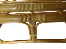 POLTRONA PAPASAN DIVANO 2 POSTI RATTAN DIMENSIONI CM 170X105X87 H VIMINI CON CUSCINO E CINGHIE poltrona per esterno ed interno salotto rattan naturale