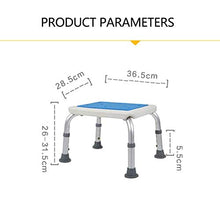 SMEJS Regolabile Leggero Doccia panchina, Doccia Sgabello con Imbottito SeatShower Bagno banco Sedia for Anziani, Disabili idromassaggio Sedili Doccia for Adulti