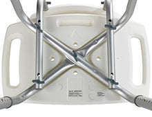 WENKO Sgabello con schienale per doccia Secura - Sgabello per vasca, portata 130 kg, Plastica, 49 x 68.5-85.5 x 54 cm, Bianco