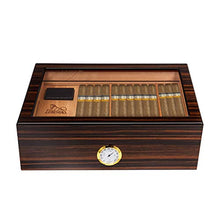 Humidor Humidor in Legno Massello Scatola per Sigari Armadio per Sigari Finestra Trasparente di Grande capacità L'armadio per Pittura in Legno di Cedro può Contenere 60 Sigari