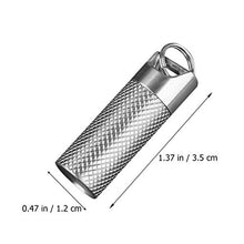 Artibetter Portapillole in Titanio Mini Portapillole Portapillole Impermeabile Contenitore Contenitore Mini Scatola Portapillole per Viaggi All'aperto (Piccolo)