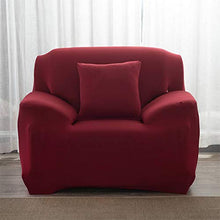 Cafopgrill Copridivano all-Inclusive 1 2 3 4 Coprivaso Seater Divano Lavabile, antiacaro e Antirughe Vino Rosso Rimovibile(1 Seater £º90-140cm)