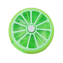 GFCGFGDRG Frutta Stampa Rotonda settimanale Titolare di Viaggio Contenitore per Le Pillole Medicina Rotazione Dispenser Vitamine Storage Box