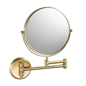 Specchio Ingranditore, Specchio da Trucco, Bagno 3X Ingrandimento Doppio Lato, 20 cm Doppio Faccia Specchio a Parete, Specchio da Parete Girevole e Rotondo, Allungabile, per Bagno, Spa, Hotel