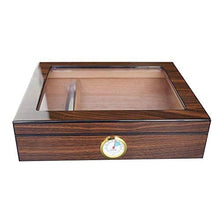 ZLMMY Humidor Humidor for sigari in Quercia con umidificatore e sigari igrometro, Design in Legno Resistente ed Elegante, Interni Funzionali di Fascia Alta Perfetti for 30 sigari
