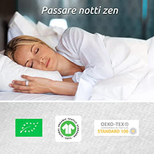 Coprimaterasso Matrimoniale 160x200cm in Cotone Biologico - Certificato GOTS® - Oeko-TEX®, 100% cotone naturale in pile sano e silenzioso - non impermeabile - Made in EU