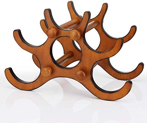 DJSMjbj European Wine Rack Supporto della Bottiglia, Disegno Originale, Free-Standing Ripiani
