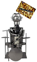 Brubaker portabottiglie portabottiglie per Vino - Decorazione Oggetto Metallico - con Biglietto di Auguri per Regalo di Vino
