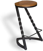 Vintage Industriale Sgabelli Da Bar Altezza Del Contatore Sgabello Da Bar,Rotondo Sedile In Legno Agriturismo Sedie Da Pranzo,Telaio In Metallo Pub High Stool Sedia Per La Colazione Per Caffè Bistro