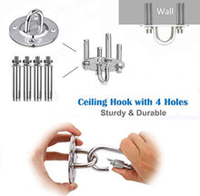 Gancio per Soffitto, Bolatus Ancoraggio da Parete Suspension Ancoraggios da Parete in Acciaio Inox Supporto per Sacco da Boxe Ancoraggio da Parete Trainer Mount capacità di Carico Fino a 450KG