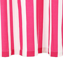 vidaXL 2X Tende con Anelli Classici Eleganti Traslucide Moderne Tendaggi Rivestimento Finestre Privacy in Metallo e Cotone 140x245cm Rosa a Strisce