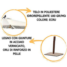 PiuShopping OMBRELLONE da Giardino Esterno PALO DECENTRATO Laterale, in Legno Pregiato 3X3