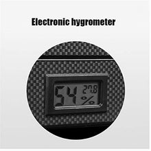 GJNWRQCY Humidor per sigari con umidificatore igrometro Digitale Frontale di Alta precisione, Foderato in Legno di Cedro Spagnolo
