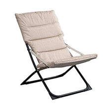 WUTONG Lettini da Giardino e poltrone reclinabili Cuscino Comfort all-in-One Imbottito Sedia Relax da Lettura Pieghevole Mobili da Balcone Sedie Pigre
