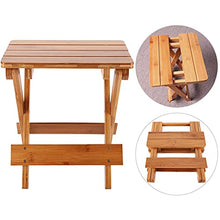 Sgabello in legno, sgabello da cucina quadrato pieghevole con legno massello per tavolo da pranzo e scrivania del computer