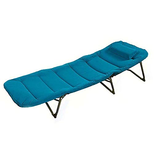 H-BEI Letto Pieghevole da Campeggio Esterno Pieghevole, Letto Pieghevole Singolo, Letto Pieghevole Portatile Home Ufficio Portatile Pausa Pranzo Letto Pieghevole reclinabile in Lega di Alluminio