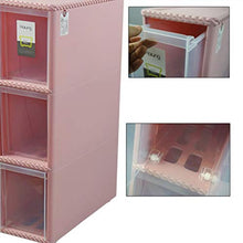 TXXM, cassettiera con cuciture e cassetti, per riporre cassetti, armadietti da bagno, cucina, colore: rosa chiaro, dimensioni: 4 strati)