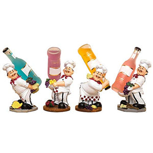 Simpatico supporto per liquori, per la casa, per vino, autoportante, decorazioni per la casa, bar, stile classico, per bottiglie di vino, pittura a corpo intero – A o B o C (colore: A)
