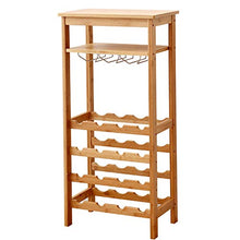 Portabottiglie in legno massello, portabottiglie da terra, armadietto per vini, portabottiglie, delicato e pratico/A / 100×29×47cm