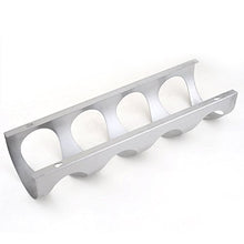 JIAN YA NA - Portabottiglie da parete in acciaio inox, supporto per bottiglie di vino da bar creativo (4 bottiglie)
