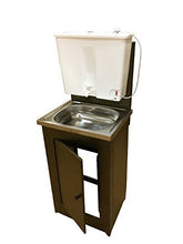 Lavabo Mobile in acciaio inox, acqua calda