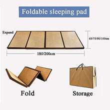 AYHa Fibra naturale rattan intrecciato Super spessa stuoia del pavimento della coperta di zona Pieghevole Facile da materassino deposito estate multifunzione,A,90 * 200cm