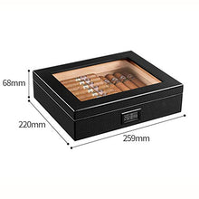 Humidars Cigar Humidor - Portable Spagna Cedar portasigari di legno di viaggio Cigar Humidor Set con umidificatore amp igrometro in fibra di carbonio Storage Box mantenerlo fresco .Scatola di immagazz