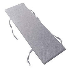 Xpnit - Cuscino per panca da giardino, 2 o 3 posti, morbido cuscino lungo per sedia da cucina, casa, esterno (80 x 30 cm, grigio)