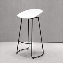 GYPPG Sgabelli Bar Bianchi e Neri Sgabelli Bar Senza braccioli Moderni contemporanei con Gambe in Metallo Ergonomia Altezza del bancone in plastica Sedia Ufficio/Pub/bistrot/Cucina