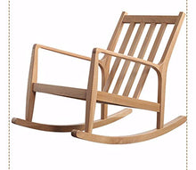 XinQing-Sedia a Dondolo Sedia a Dondolo in Legno massello Nordico Sedia da Giardino all'aperto Balcone Salotto, Blu