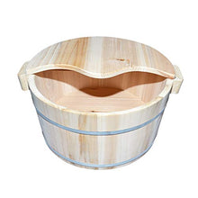 NUBAOgy Pediluvio in Legno, Pediluvio per Uso Domestico con Pediluvio, Vasca per Pediluvio, Pediluvio, Pediluvio, Botte di Abete Profumato, Regalo per La Casa, 17 Cm