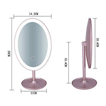 Kaper Go. Specchio for Il Trucco LED Ricarica USB Specchio di Bellezza Moda Creativa con Tocco Leggero Dimming Desktop da 180 Gradi Specchiera Medicazione Rotante Modelli Neri Modelli Bianchi Modelli