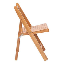 æ— Set di 2 sedie pieghevoli in bambù, 100% legno di bambù naturale, piccola sedia pieghevole con schienale per colazione, caffè, picnic, pesca