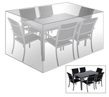 WOLTU GZ1194tp Coperture per Tavoli Sedie Mobili da Giardino Telo di Copertura Protezione Cover PE 242x162x100 cm