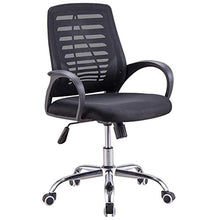 LWW Sedie, sgabelli da bar casa computer dell'ufficio Sedie ergonomiche Seggiovia sedia del personale della sede antiscivolo,Nero
