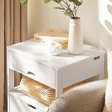 SoBuy® Comodini letto, tavolino da salotto o soggiorno, con cassetto,bianco,FRG258-W,IT