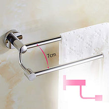 Towel Rails Portasciugamani Muro per Bagno Porta Salviette Durevole in Acciaio Inossidabile 304 Doppia Barra Viti Porta Asciugamano per Bagno Cucina